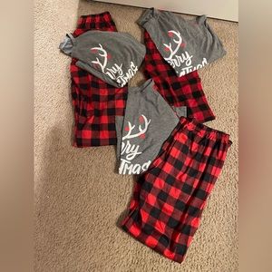 Family of 4 Christmas PJs. $50 all 4 pairs